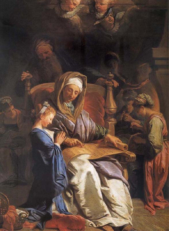 Jean Jouvenet The educacion of the Virgin oil painting image